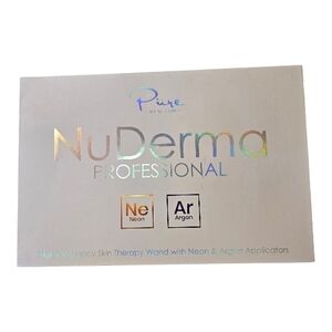 NuDerma Professional High Frequency Skin Therapy Wand with Neon and Argon